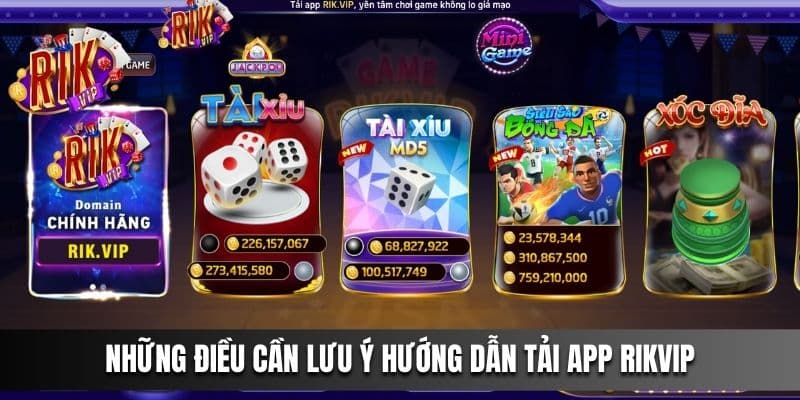 Những điều cần lưu ý Hướng Dẫn Tải App Rikvip